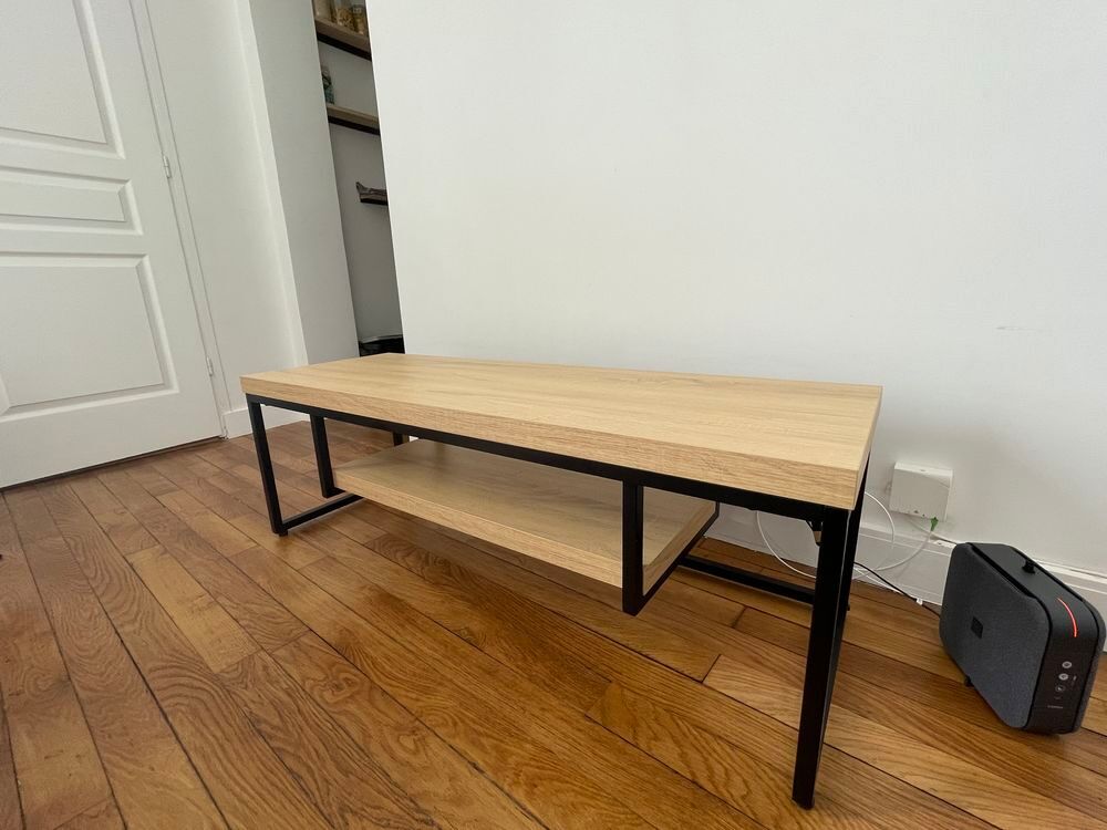 meuble tv en bois et m&eacute;tal Meubles