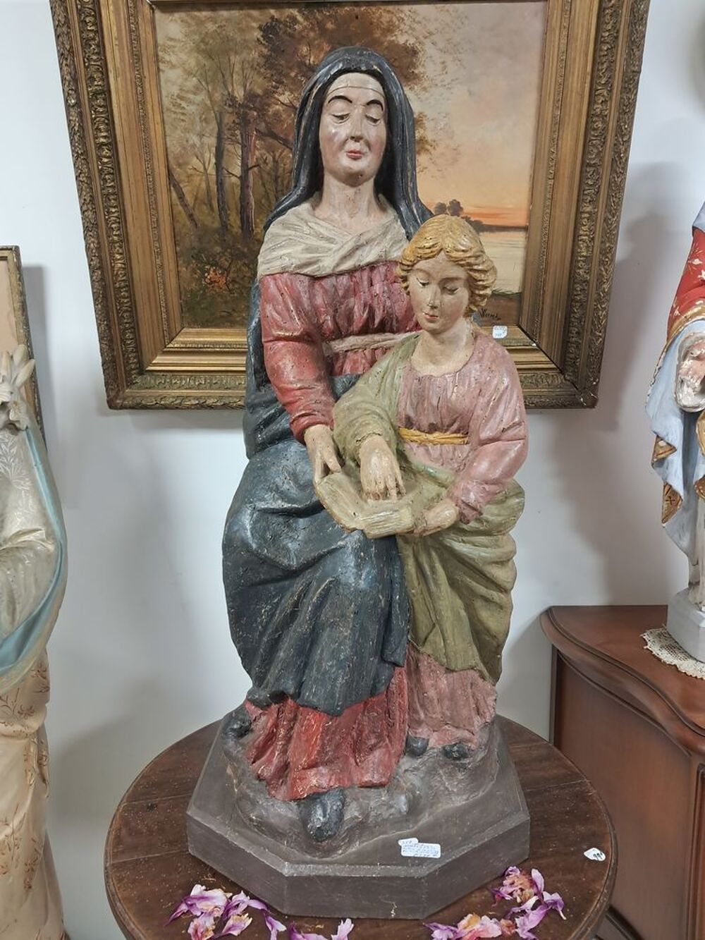 Statue, sculpture ancienne religieuse Décoration
