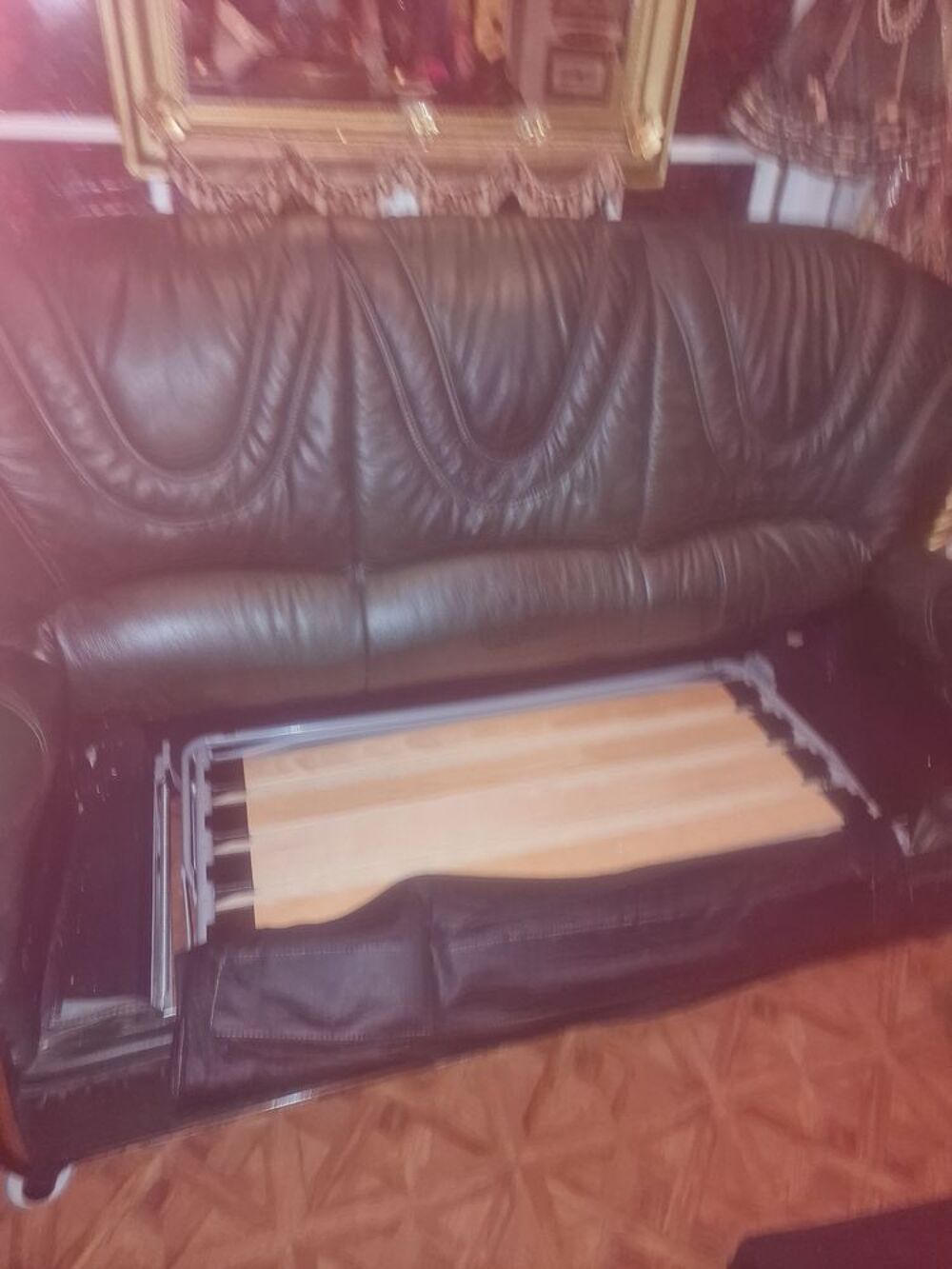 Canap&eacute; cuir convertible Meubles