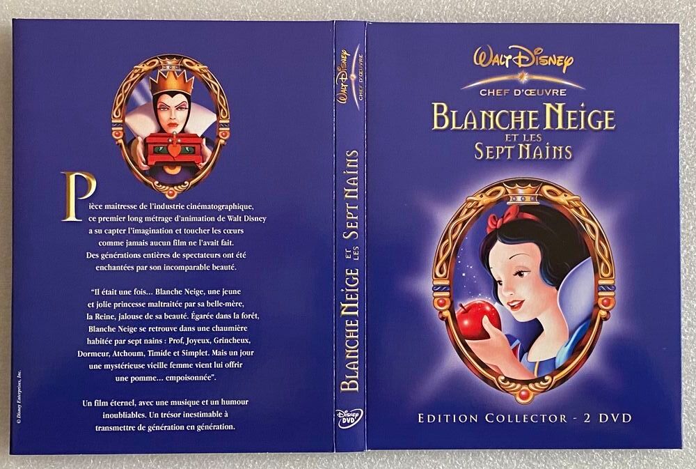 Blanche Neige et les Sept Nains N&deg; 1 Walt Disney Edition Col DVD et blu-ray
