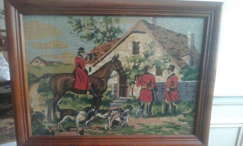 TABLEAUE SCENE DE CHASSE 20 M�n�tr�ol-sous-Sancerre (18)