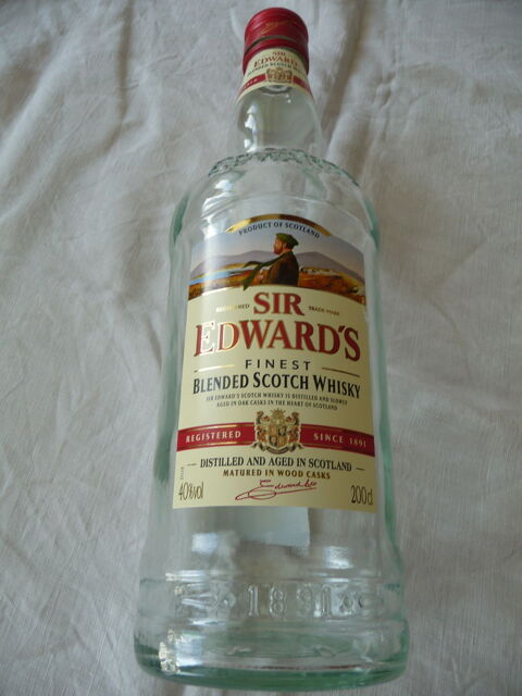 1 BOUT. VIDE DE 2 L  SIR EDWARDS  PRODUCT OF SCOTLAND 1891 Beynost (01)