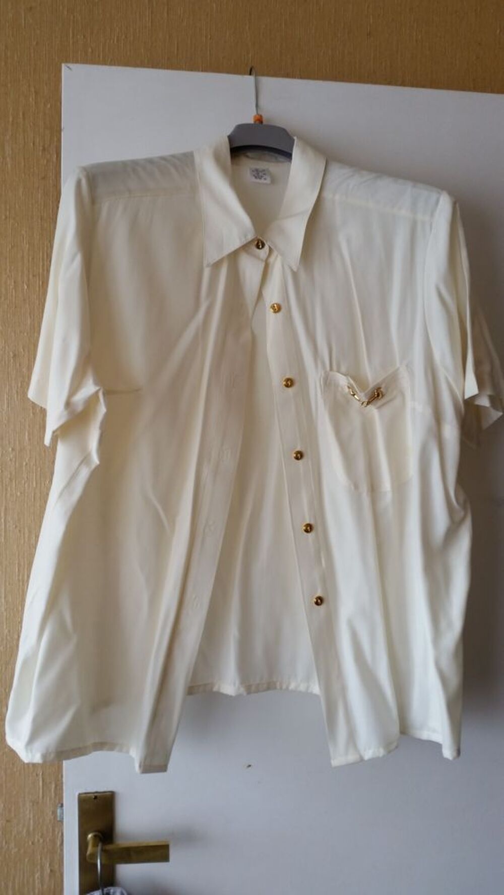 Chemisier femme cr&egrave;me Vêtements