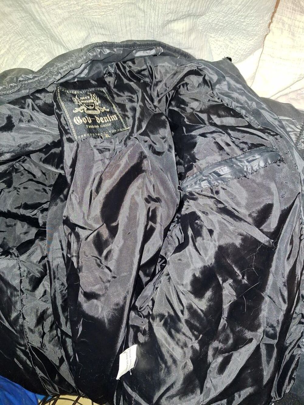 Veste XL mixte noire molletonn&eacute;e Vêtements
