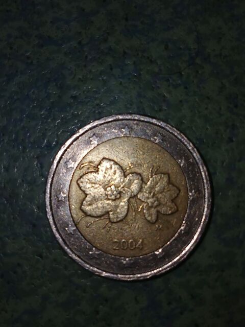 Une pi�ce de 2 euros fleur de Lakka FINLANDE  40 Argenteuil (95)