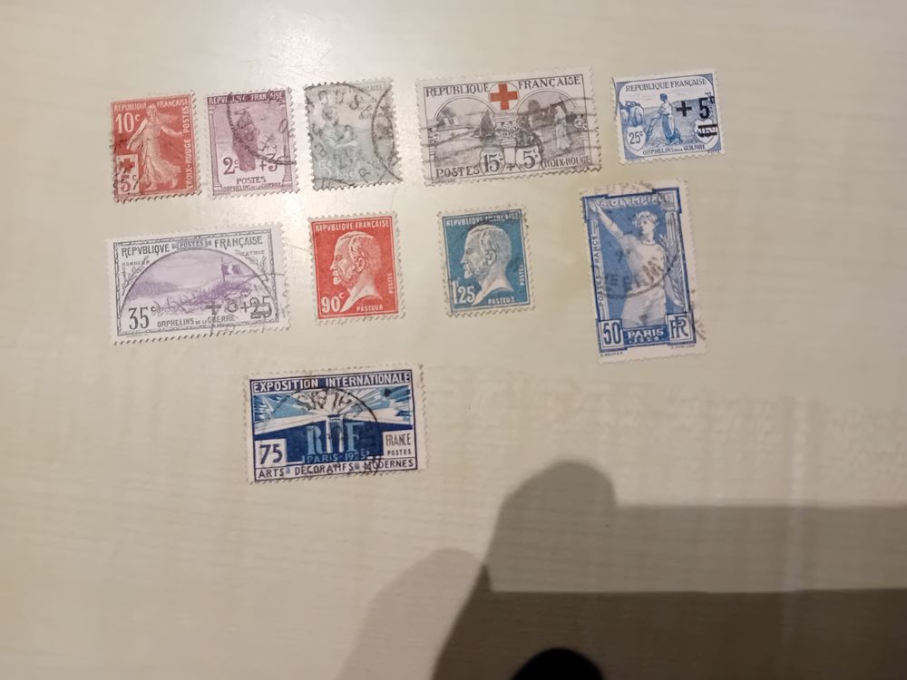 Timbres francais anciens obliteres 