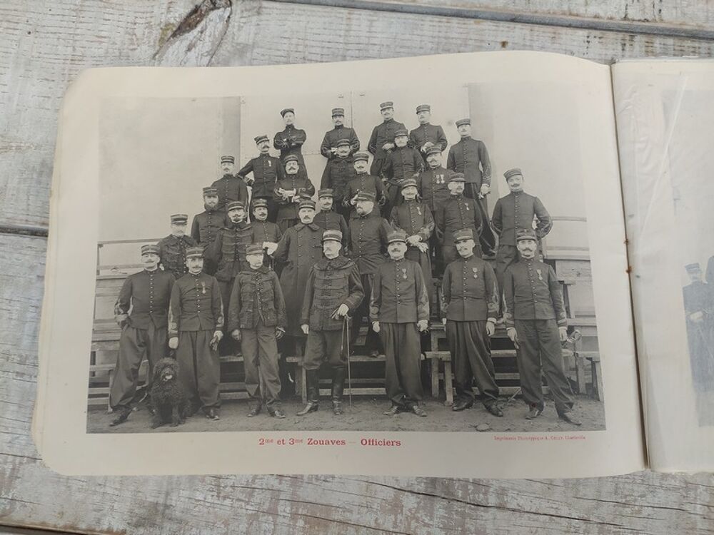 Album Photos Militaires 2&egrave;me et 3&egrave;me Zouaves Sathonay 1903 
