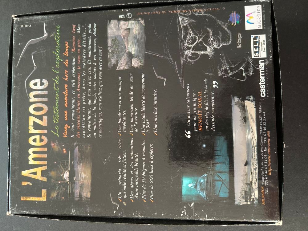 L'AMERZONE Casterman 1999 Coffret MICROIDS le testament Consoles et jeux vidéos