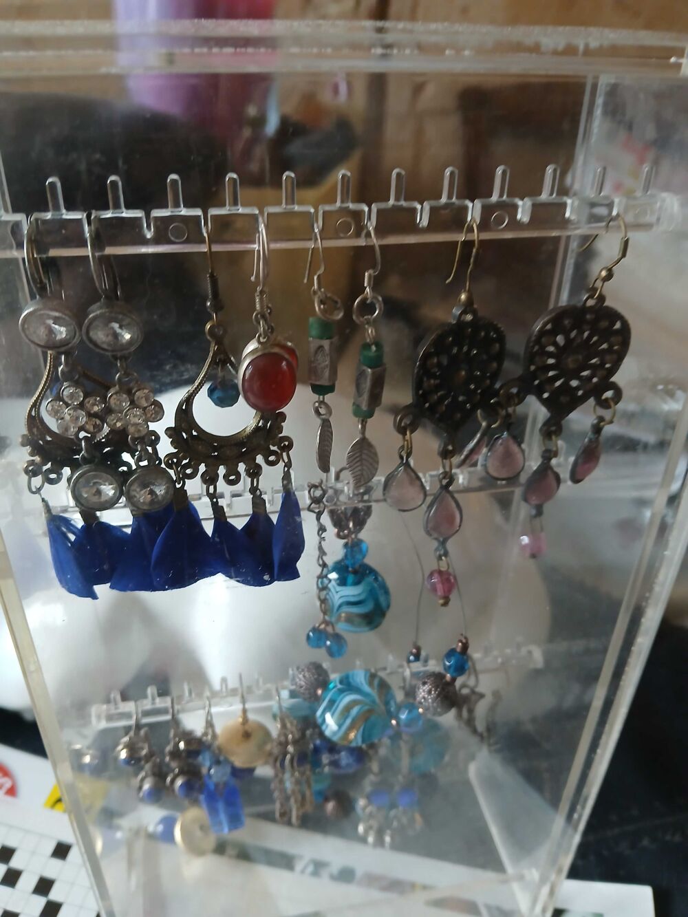 boucles oreilles bleu Bijoux et montres