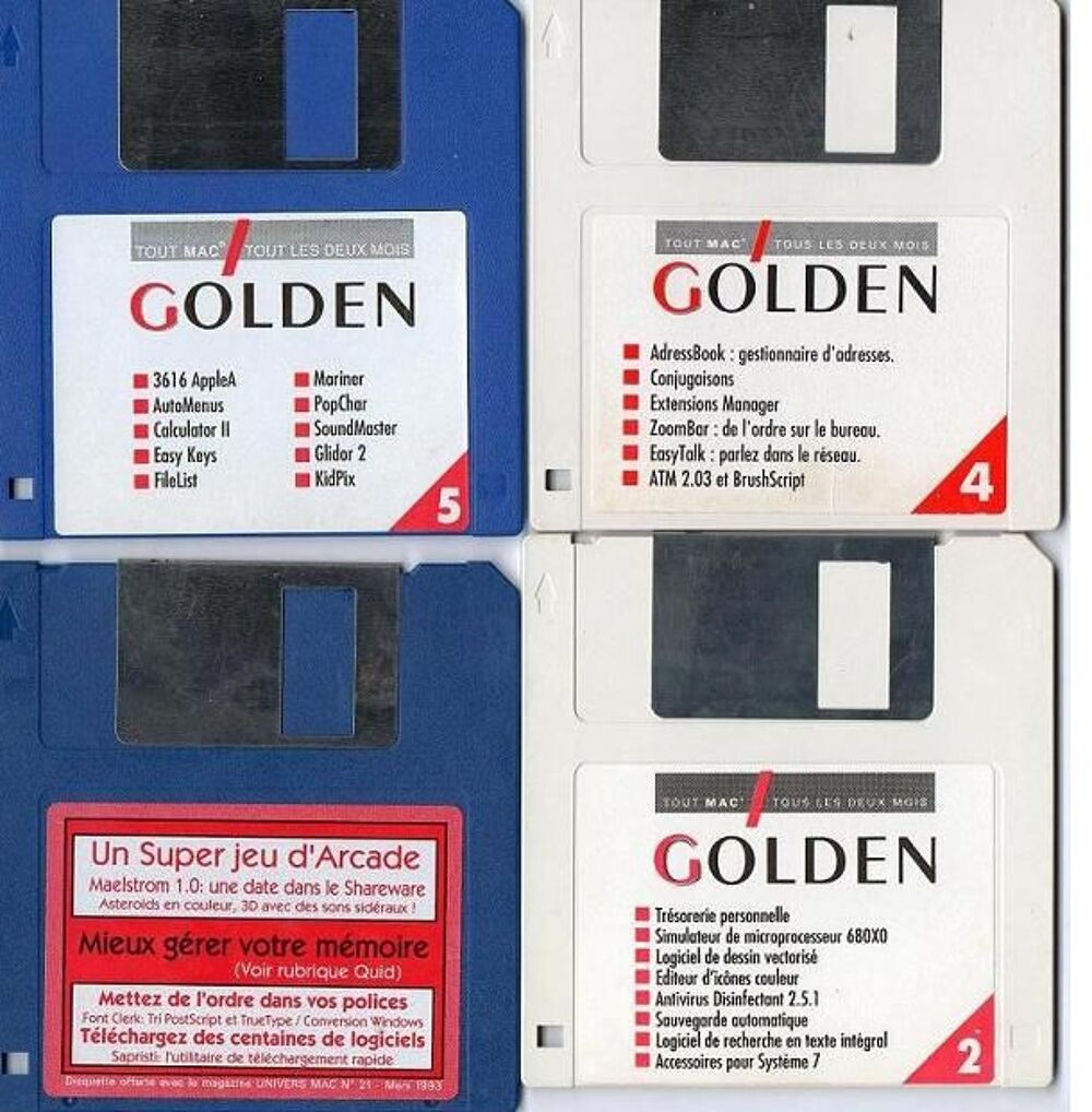LOT DE CINQ DISQUETTES DE REVUE Matériel informatique