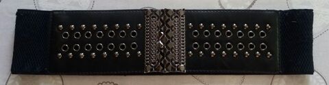 ceinture mode large noire �lastiqu�e L 74 cm et + 3 Domart-en-Ponthieu (80)