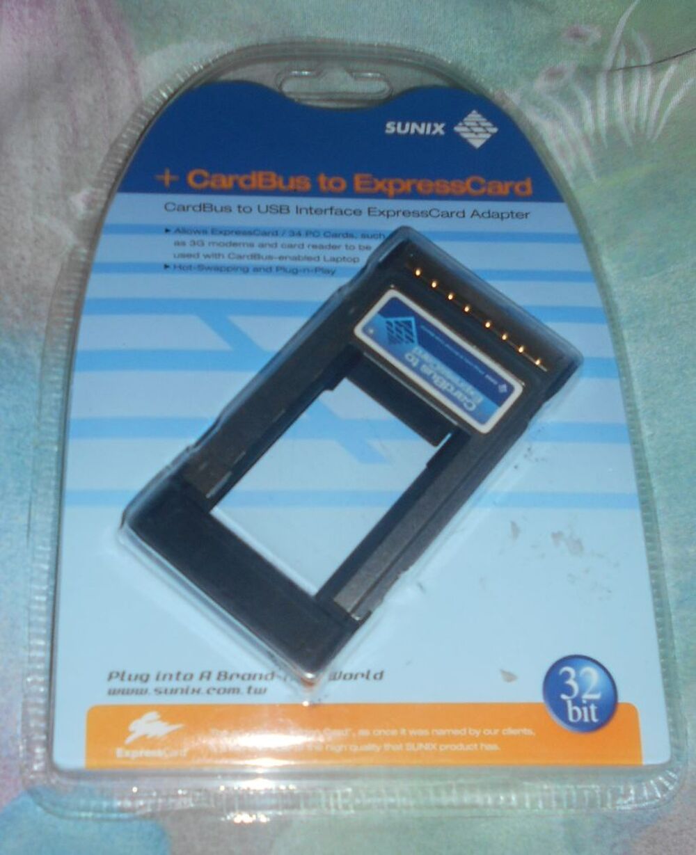 adaptateur SUNIX + Cardbus to expresscard 32bit Matriel informatique