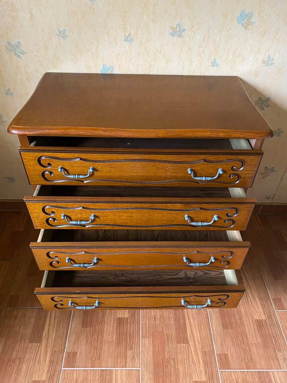 Lit 90x190 + chevet + commode Meubles