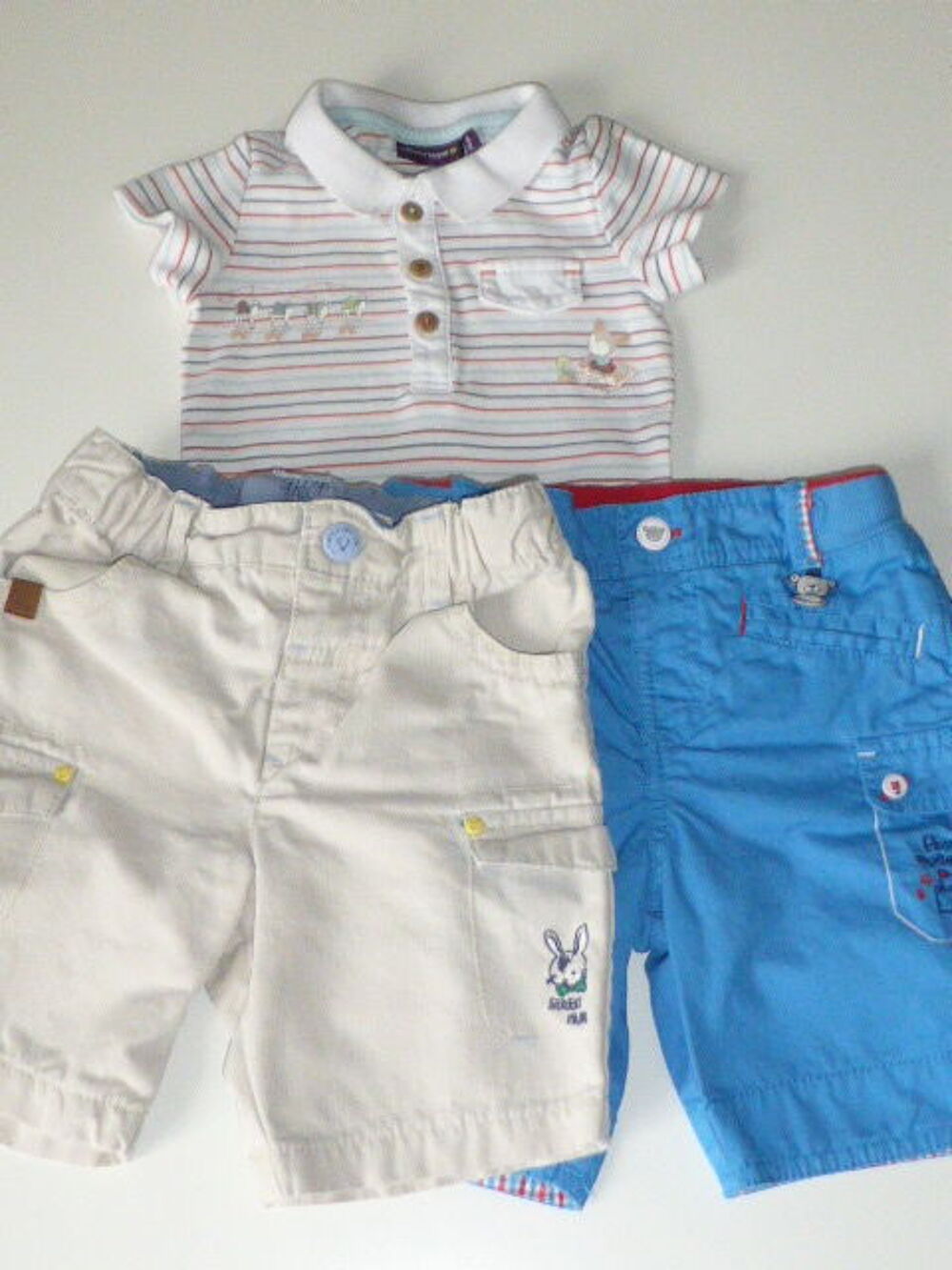 Sergent Major lot &eacute;t&eacute; gar&ccedil;on short et body polo 12 mois Vêtements enfants