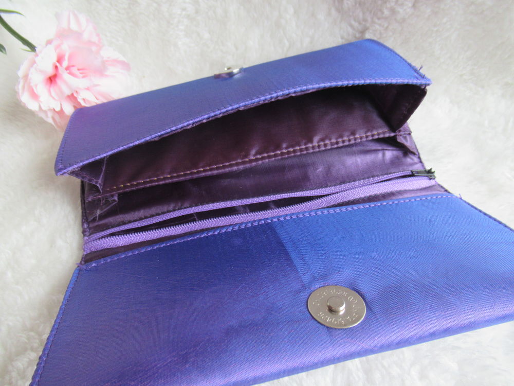 Portefeuille brod&eacute; violet - style asiatique Maroquinerie