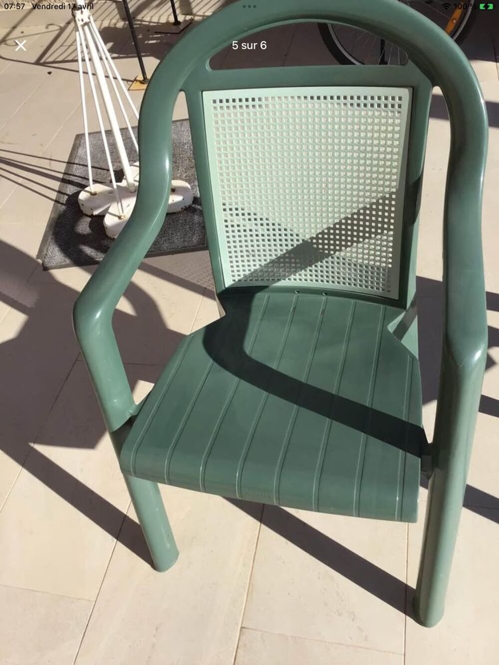 Quatre fauteuils de jardin ou Terrasse en excellents &eacute;tat. Jardin