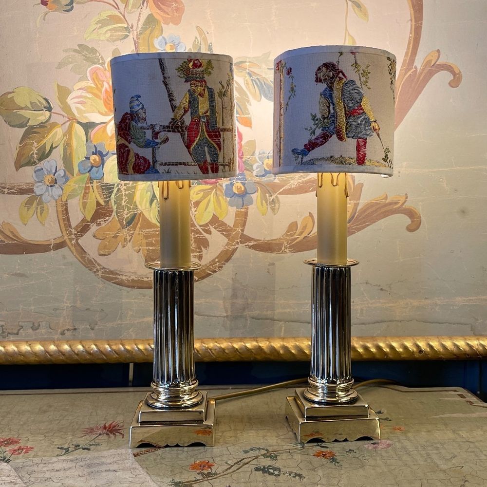Paire De Petites Lampes Louis XVI Dcoration