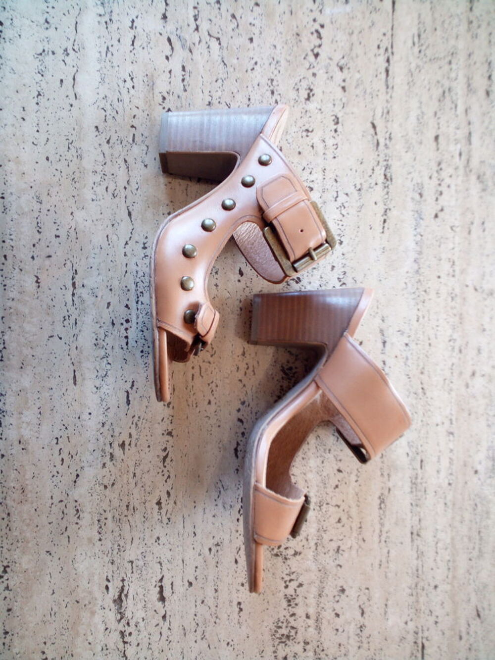 Chaussures d'&eacute;t&eacute; cognac SPM Chaussures