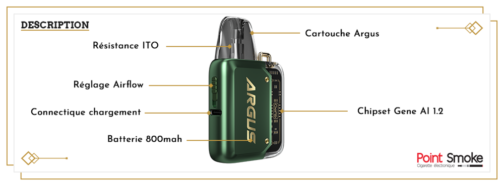 Cigarette &eacute;lectronique VOOPOO Argus P1 - NEUVE Matériel informatique