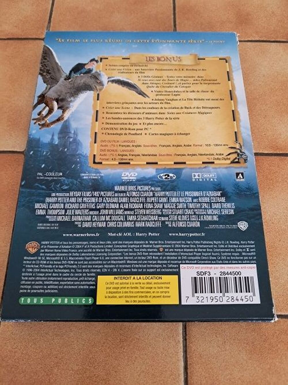 Double DVD Harry Potter prisonnier d'Askaban film s&eacute;rie DVD et blu-ray