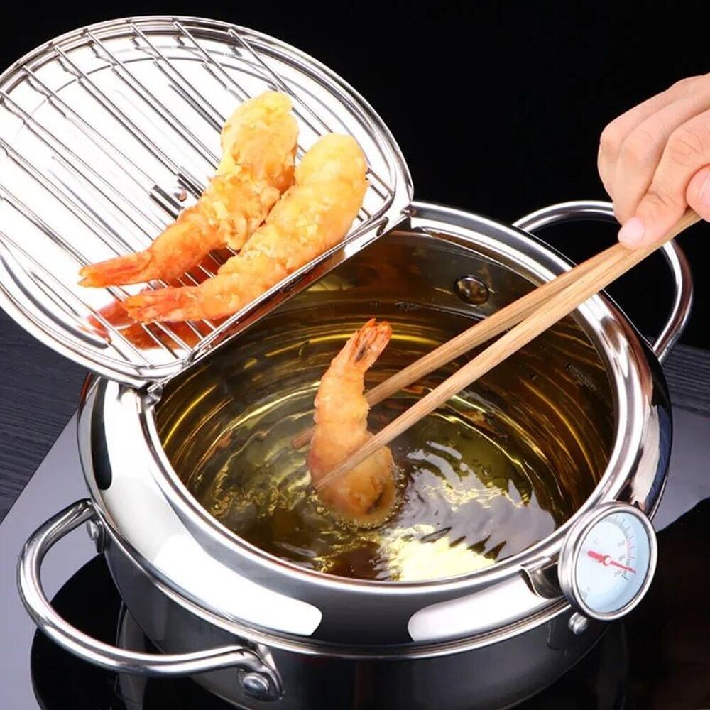Friteuse Japonaise &agrave; Huile en acier Inoxydable Alimentaire, Electroménager