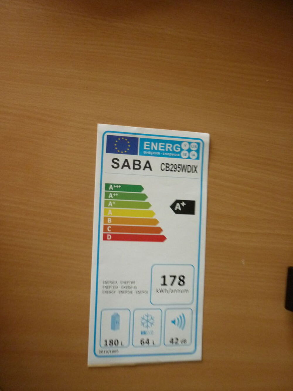 R&Eacute;FRIG&Eacute;RATEUR COMBINE SABA Electroménager