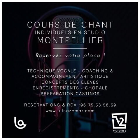 Cours de chant individuels en studio à Montpellier 0 34000 Montpellier