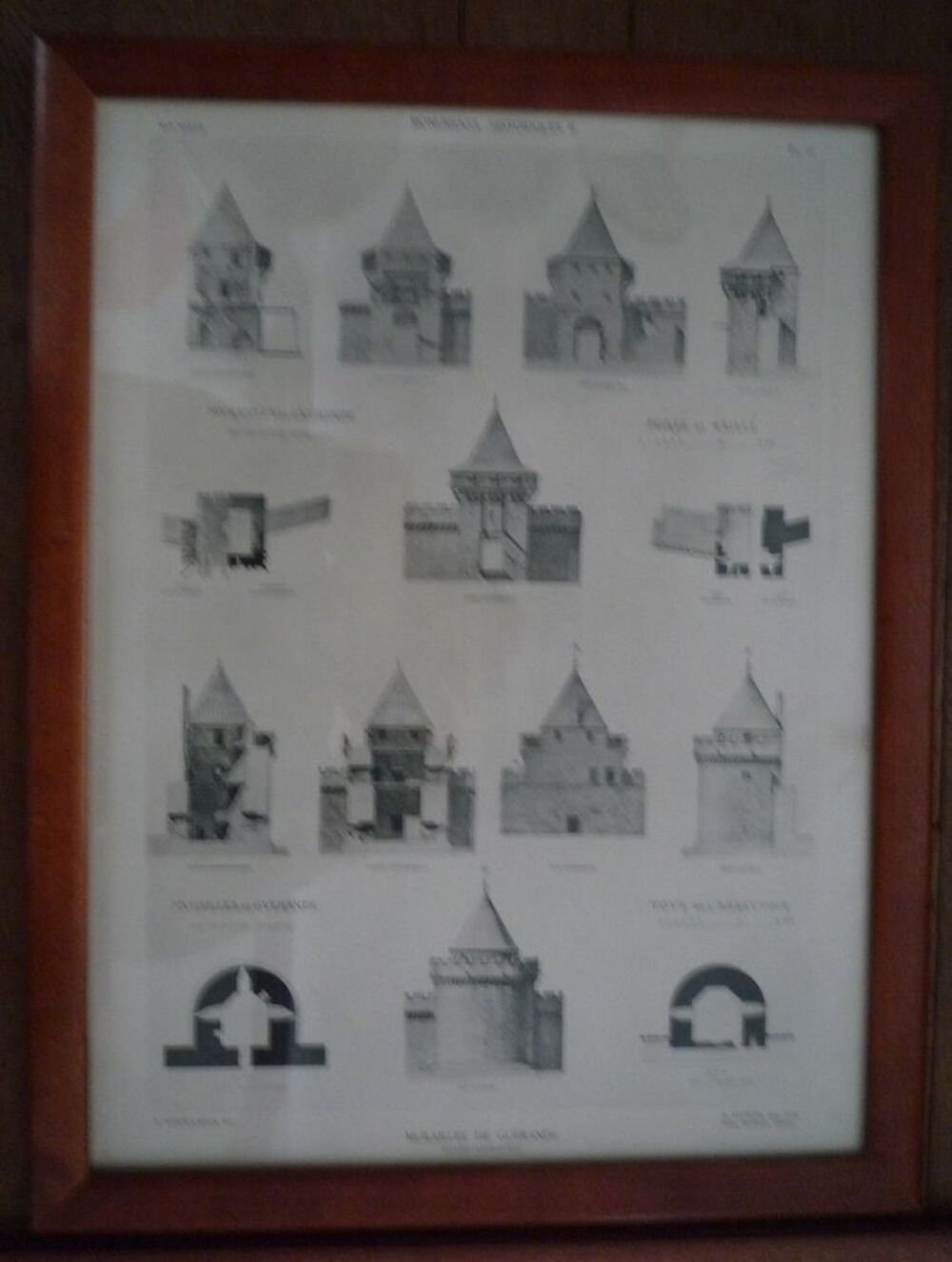 lot de 2 Gravures "Murailles de Gu&eacute;rande" Décoration