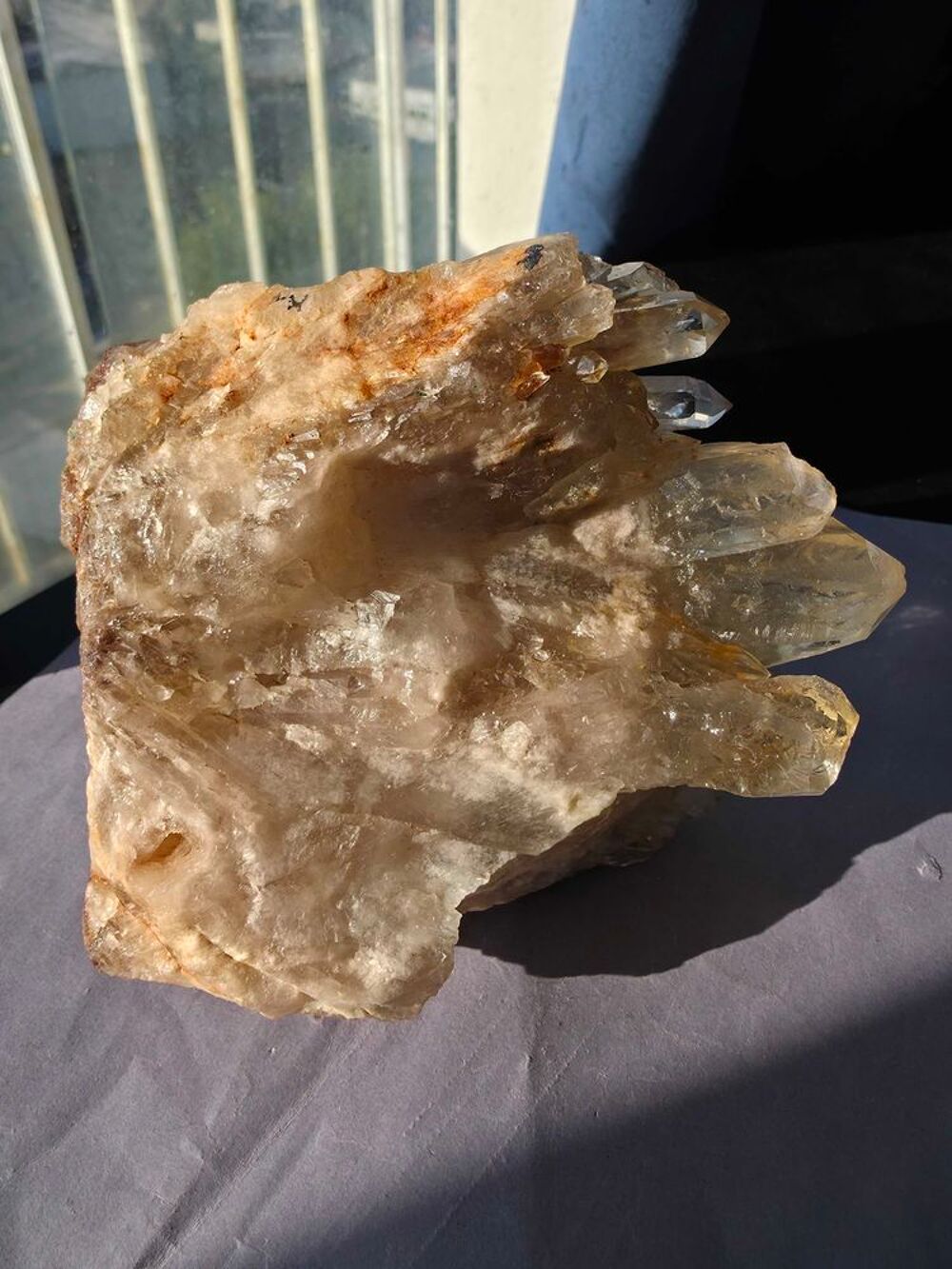 Magnifique Citrine Naturelle de Kolwezi(RDC)-Sp&eacute;cimen de Collection 708g 