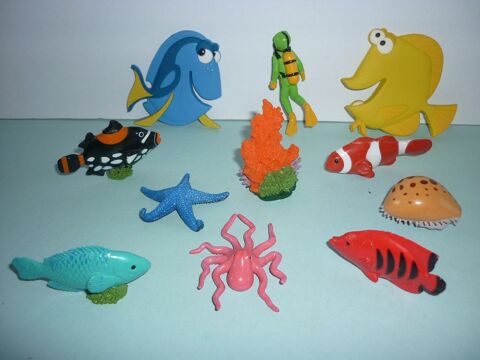  SAFARI  MARIN  (Le monde de la mer  9 figurines + 2 magnets 16 Loivre (51)