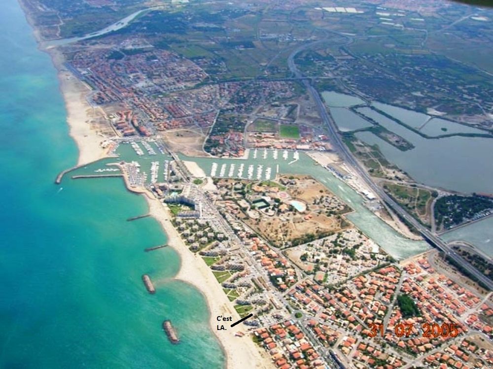   FACE MER pour 1 à 4 personnes. Languedoc-Roussillon, Port Barcares (66420)