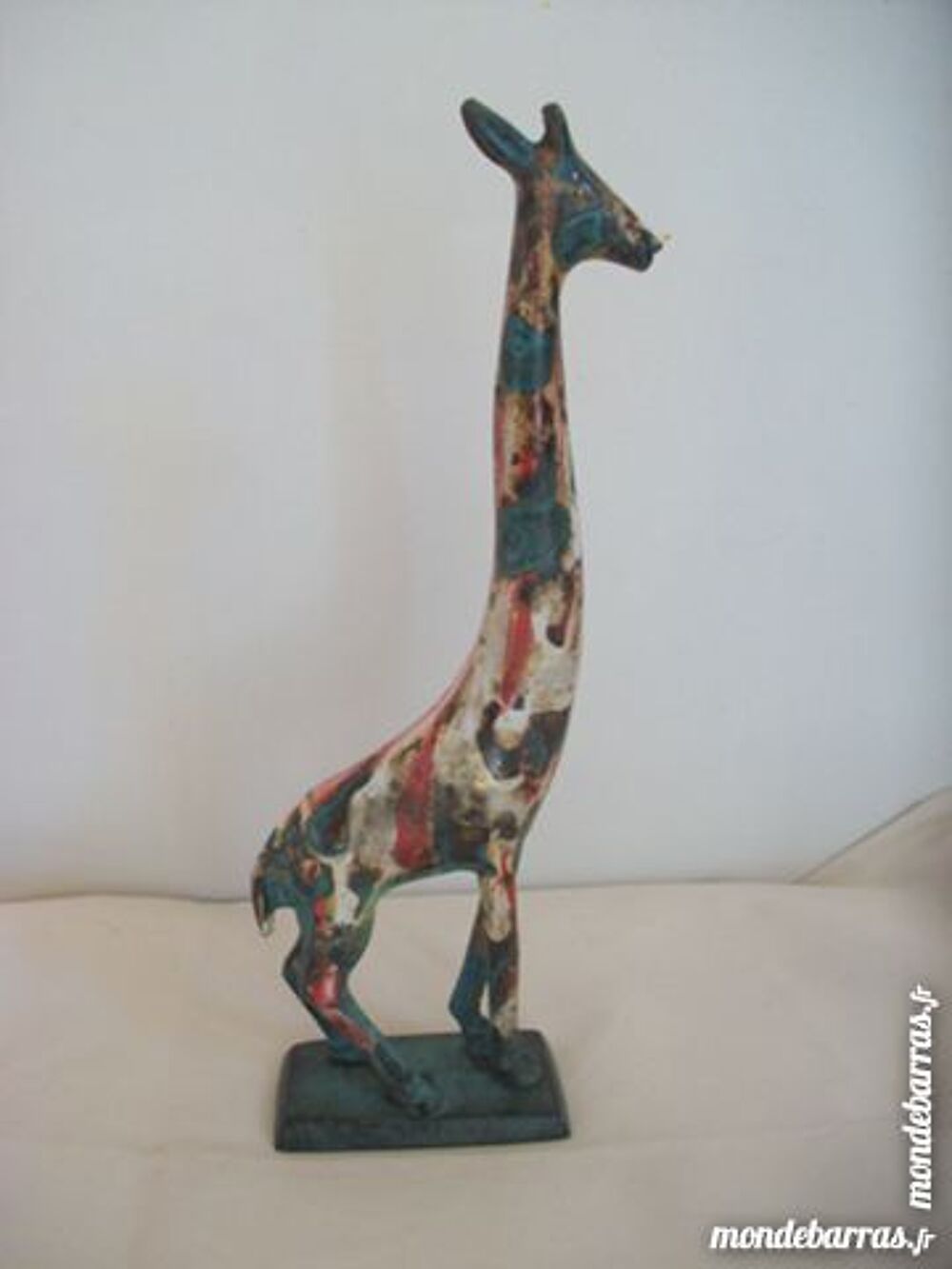 statuette girafe laiton vintage d&eacute;coration Décoration