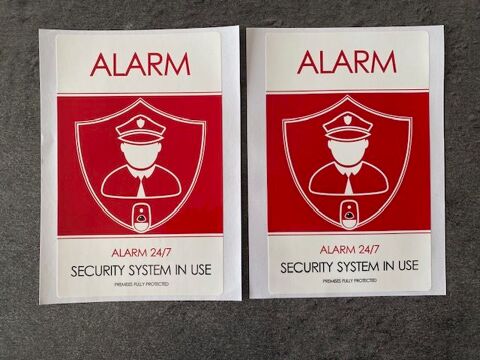 2 autocollants alarme neufs 3 Mions (69)