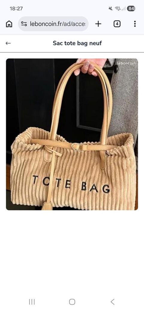 Sac tote bag neuf 15 Canet Plage (66)