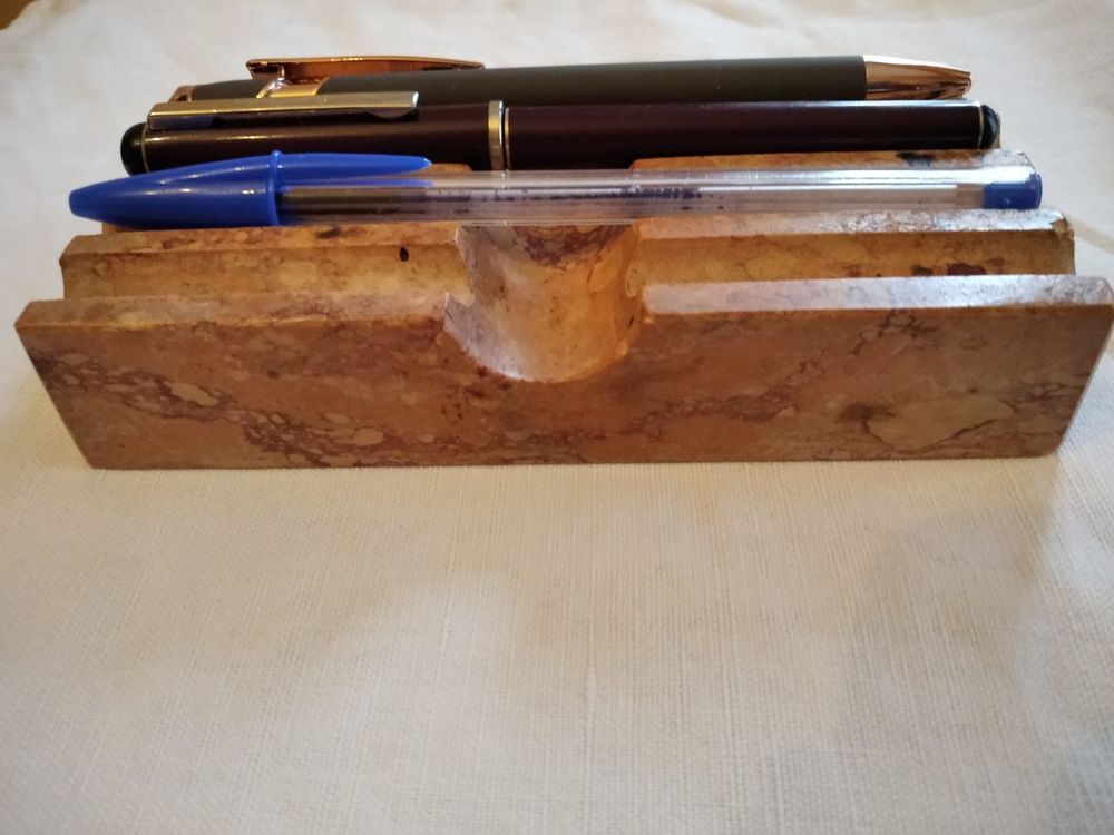 Porte stylos vintage en marbre D�coration
