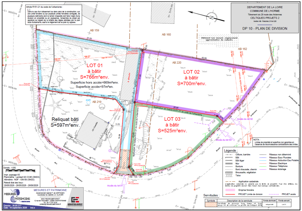 Vente Terrain Beaux Terrains au calme, Travaux commencé, il reste 2 lots. L'horme