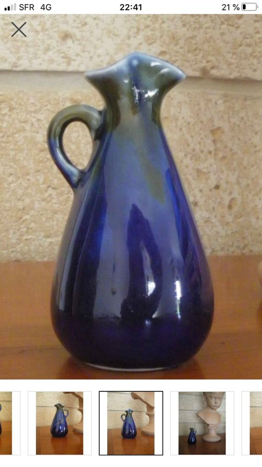 ancien vase miniature signer piegut Décoration