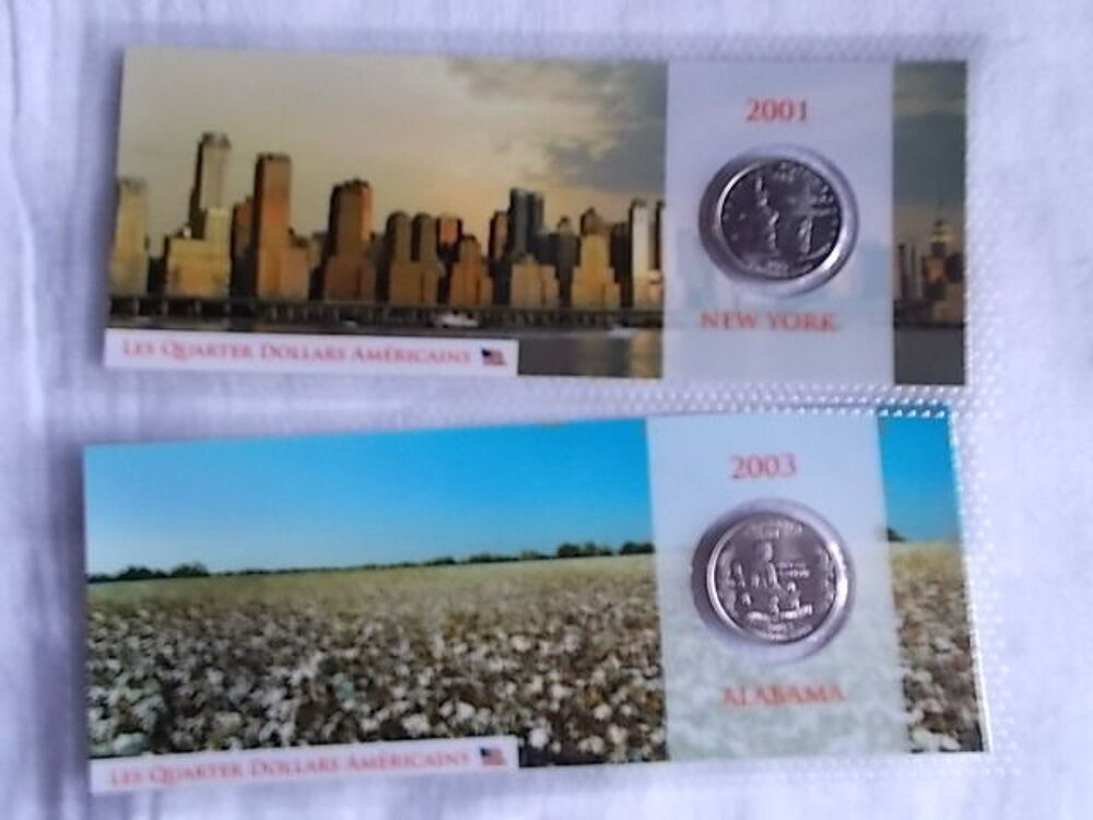 4 ,blisters avec "Quarter Dollar" 