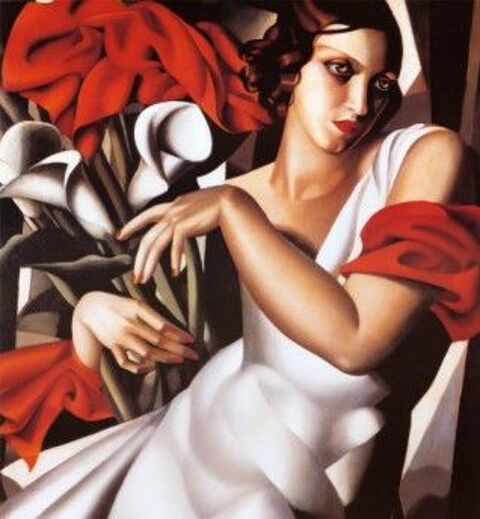 Tableau toile peinture TAMARA DE LEMPICKA IRA PEROT Toile mo 120 Marseille 13 (13)