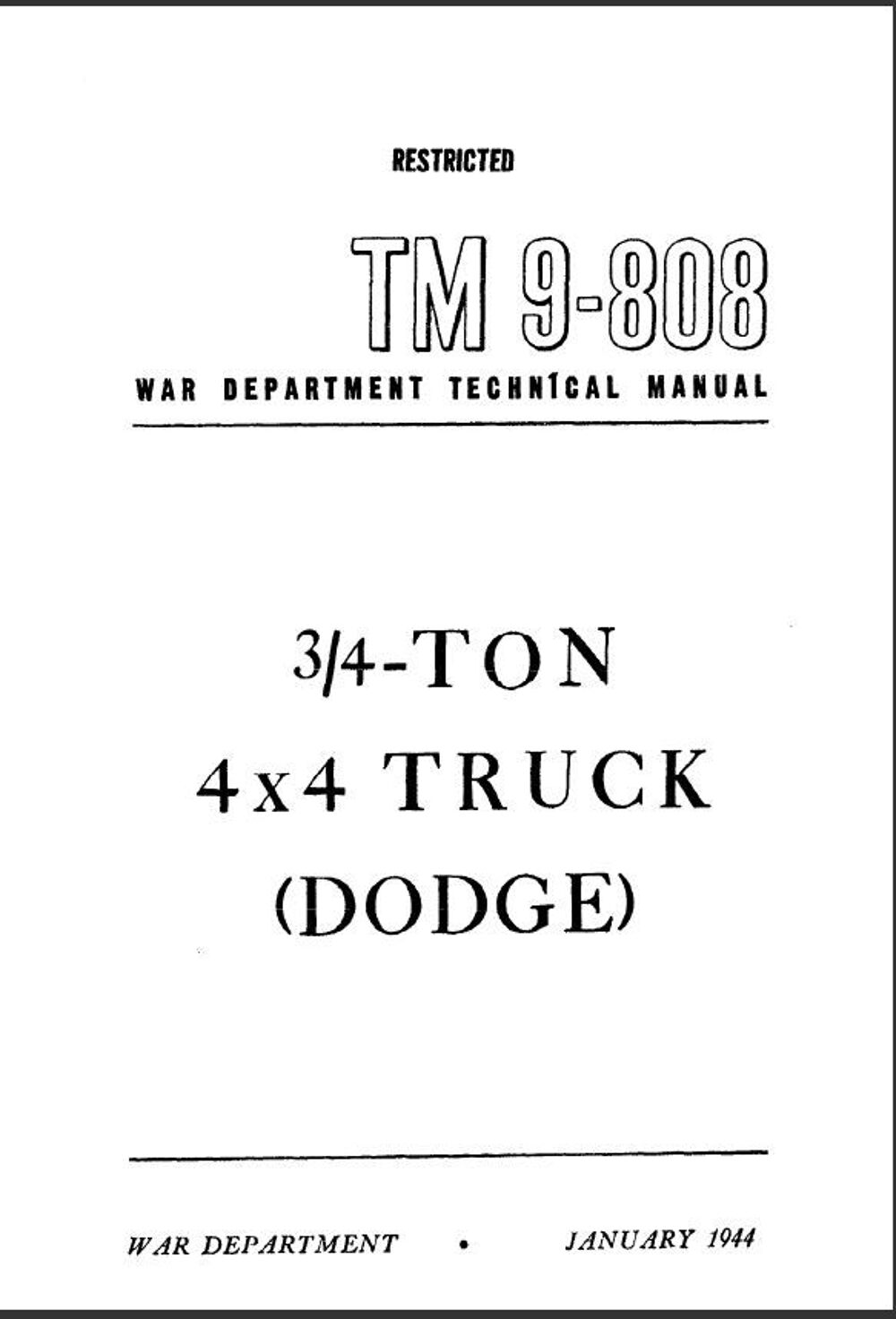 Manuels d'atelier v&eacute;hicules militaires WW2 et apr&eacute;s 