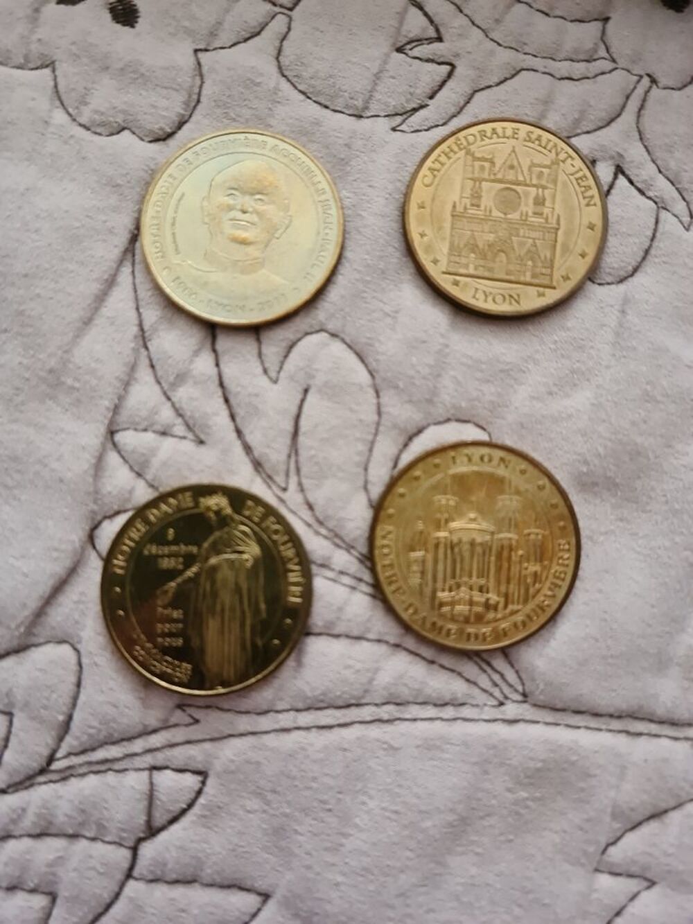 4 pi&egrave;ces de la monnaie de Paris 