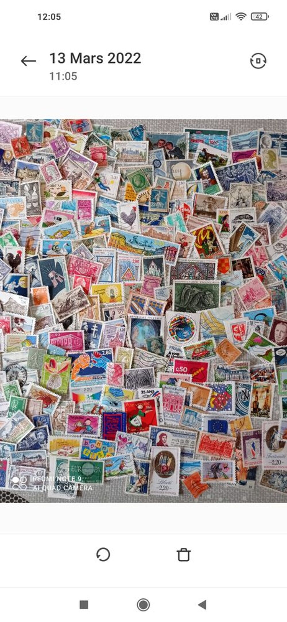 1000 timbres de France 