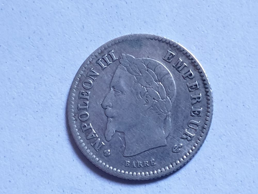 Pi&egrave;ce 20 centimes Napol&eacute;on III 1867BB 