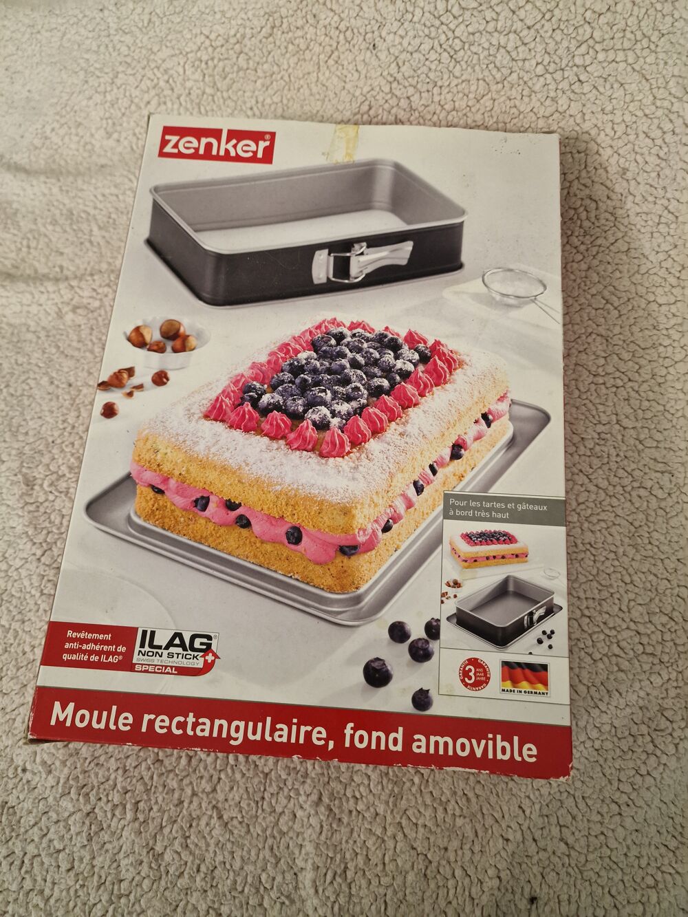 Moule rectangulaire fond amovible Cuisine