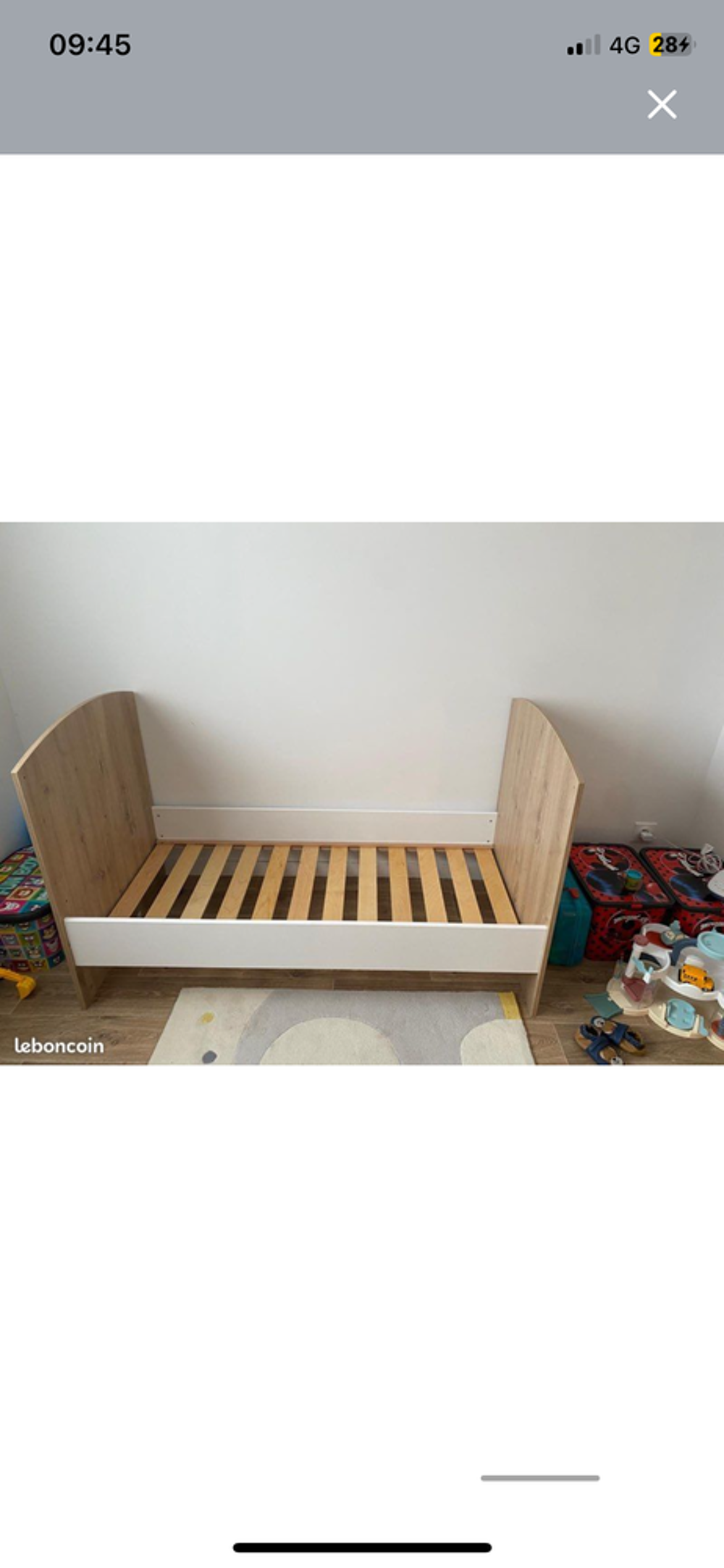 Lit b&eacute;b&eacute; &eacute;volutif Mobilier enfants