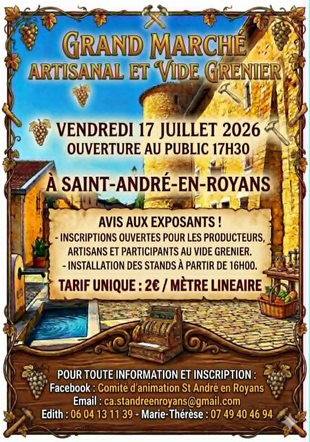 Grand March&eacute; Artisanal et Vide Grenier Vide grenier, marché aux puces, braderie