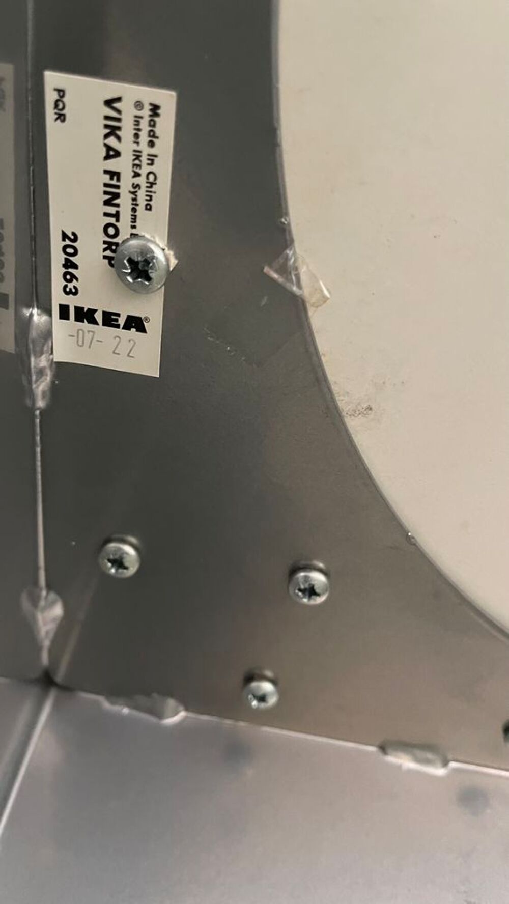 Table IKEA VIKA FINTORP en acier inoxydable 120 &times; 60 cm Meubles