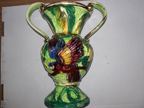 Vase avec un oiseau de Vallauris dcor miam numro 525 0 Gometz-la-Ville (91)