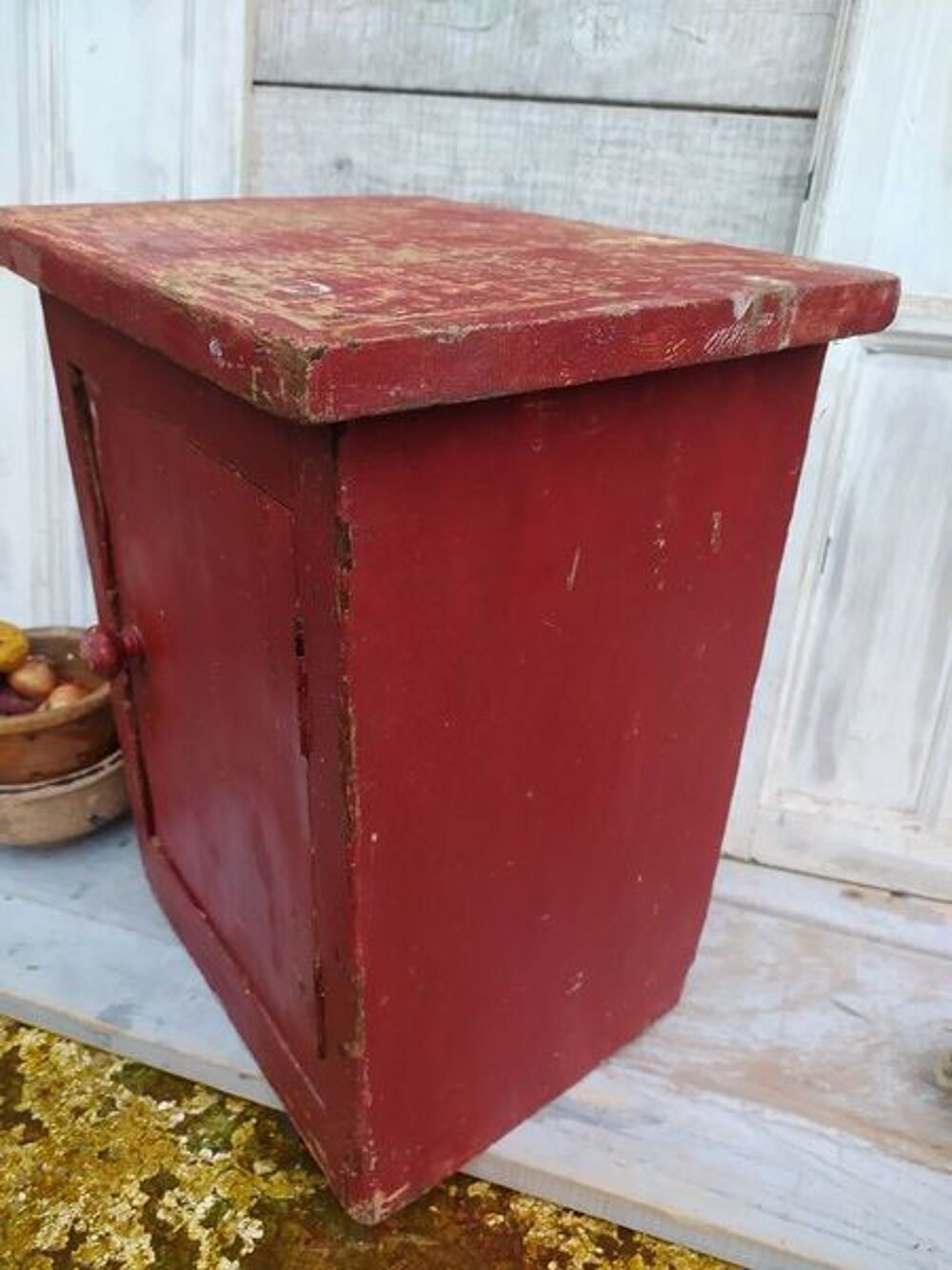 Petit Meuble Armoire Bois Style Ferme Patine Bordeaux
Meubles