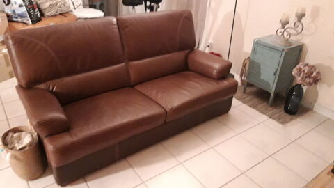 Canap cuir marron 200 Niort (79)
